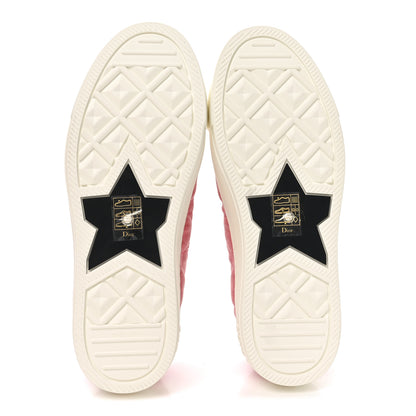 Christian Dior Denim Cannage Walk'N'Dior Low Top Sneakers 36.5 Pink 6 of 8