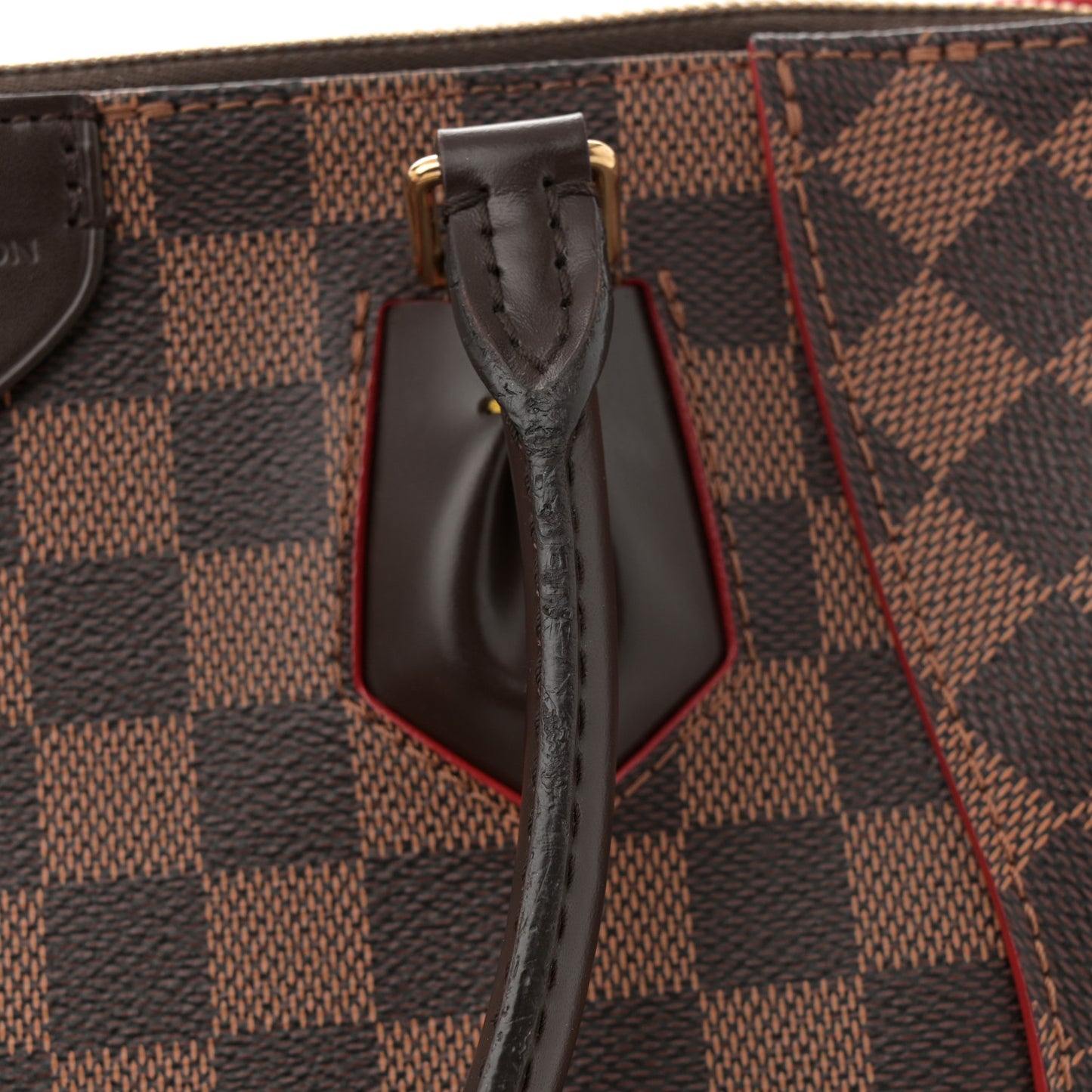 Damier Ebene Caissa Tote PM Cherry
