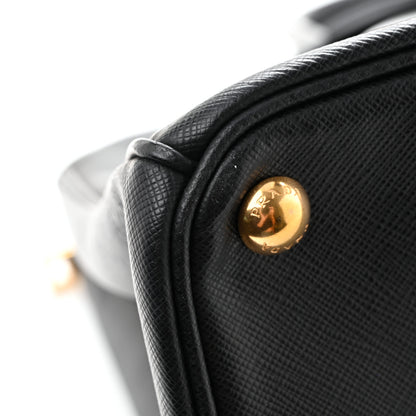 Prada Saffiano Lux Large Galleria Double Zip Tote Black 10 of 13