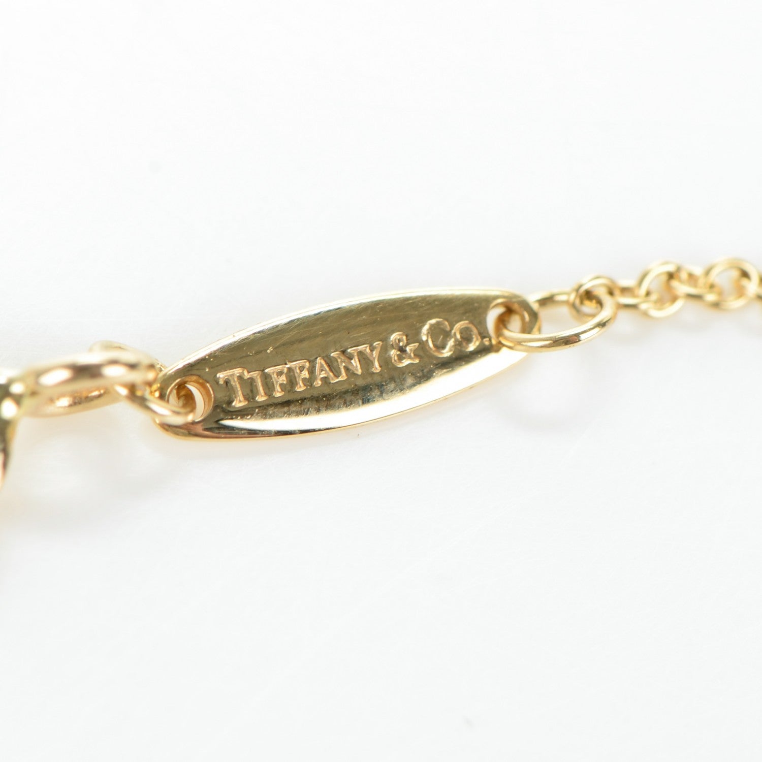 Tiffany 18K Yellow Gold Diamond .17ct Elsa Peretti Diamonds by the Yard Pendant Necklace 5 of 5