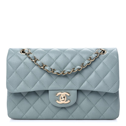 Chanel Caviar Quilted Small Double Flap Grey 1 of 10