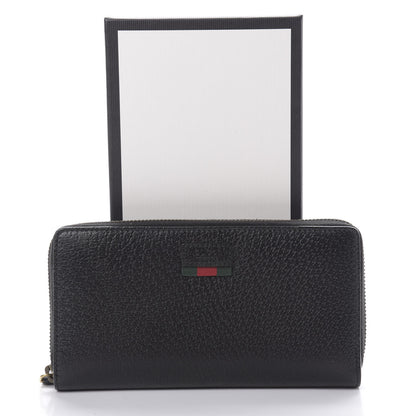 Gucci Calfskin Web Zip Around Wallet Black 8 of 8