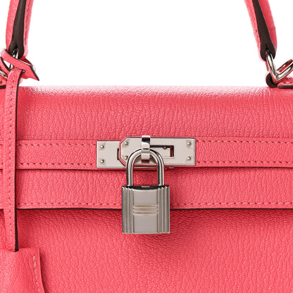 Hermes Chevre Kelly Sellier 25 Rose Lipstick 8 of 10