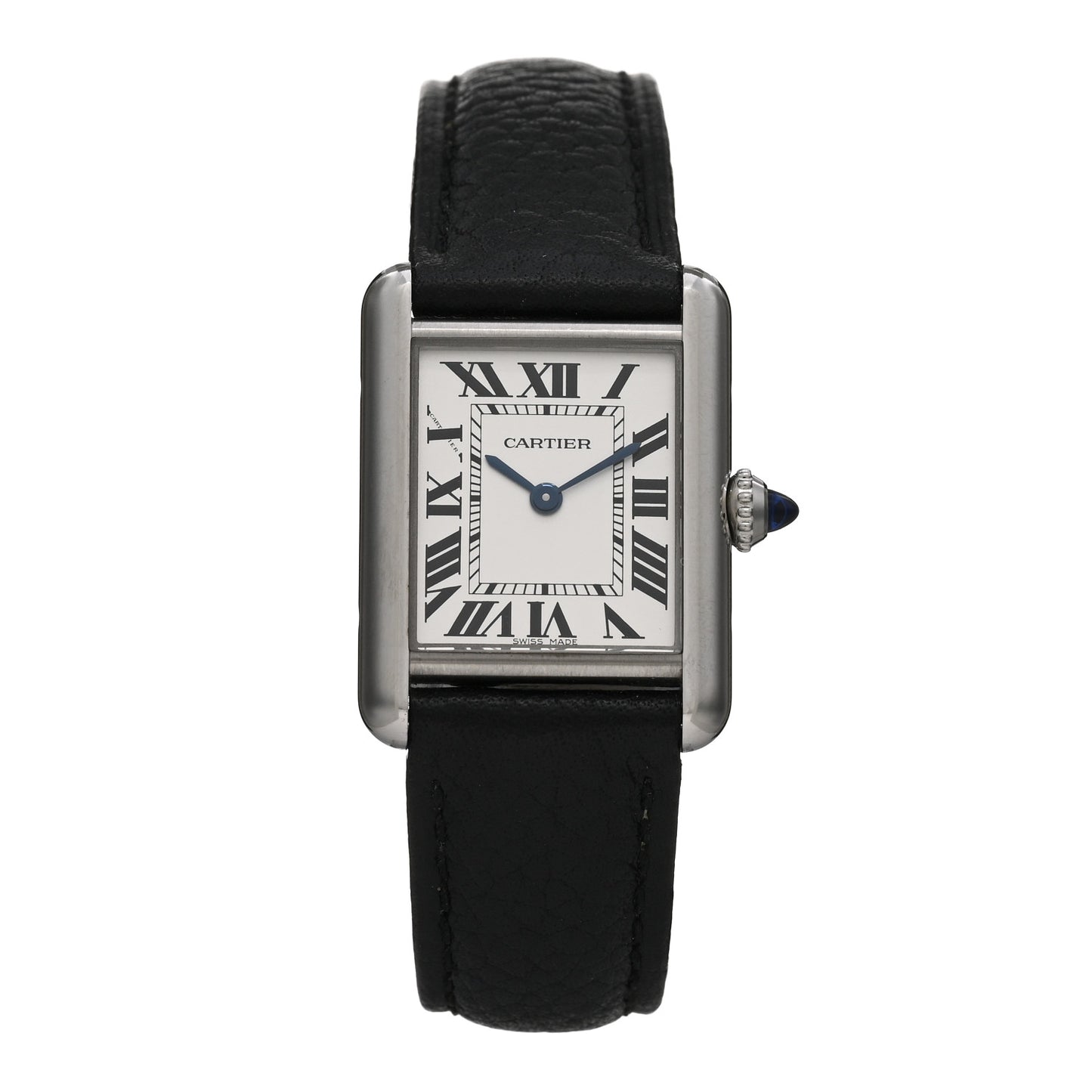 Stainless Steel Calfskin 22mm Must de Cartier Tank Quartz Watch