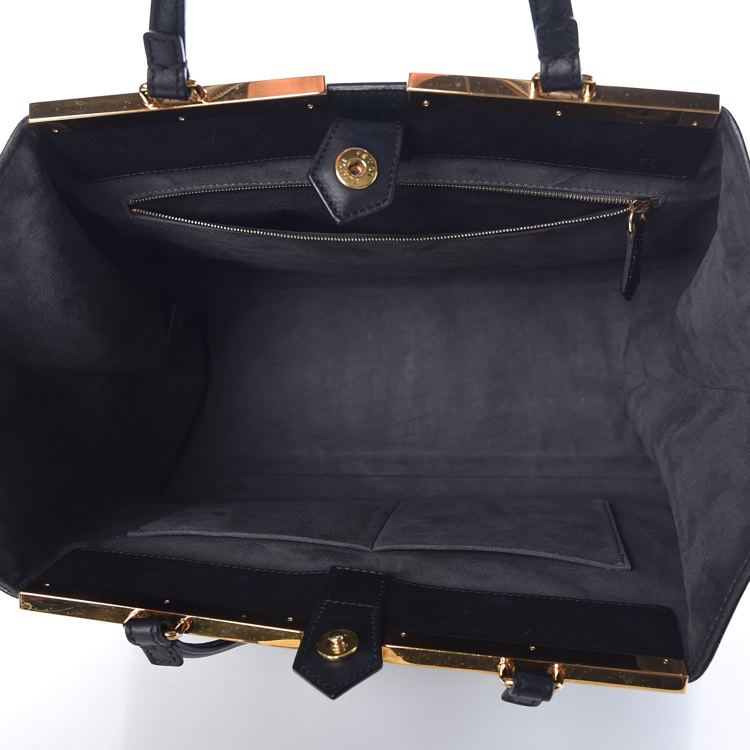 Fendi Vitello Elite Large 3Jours Tote Black 5 of 10