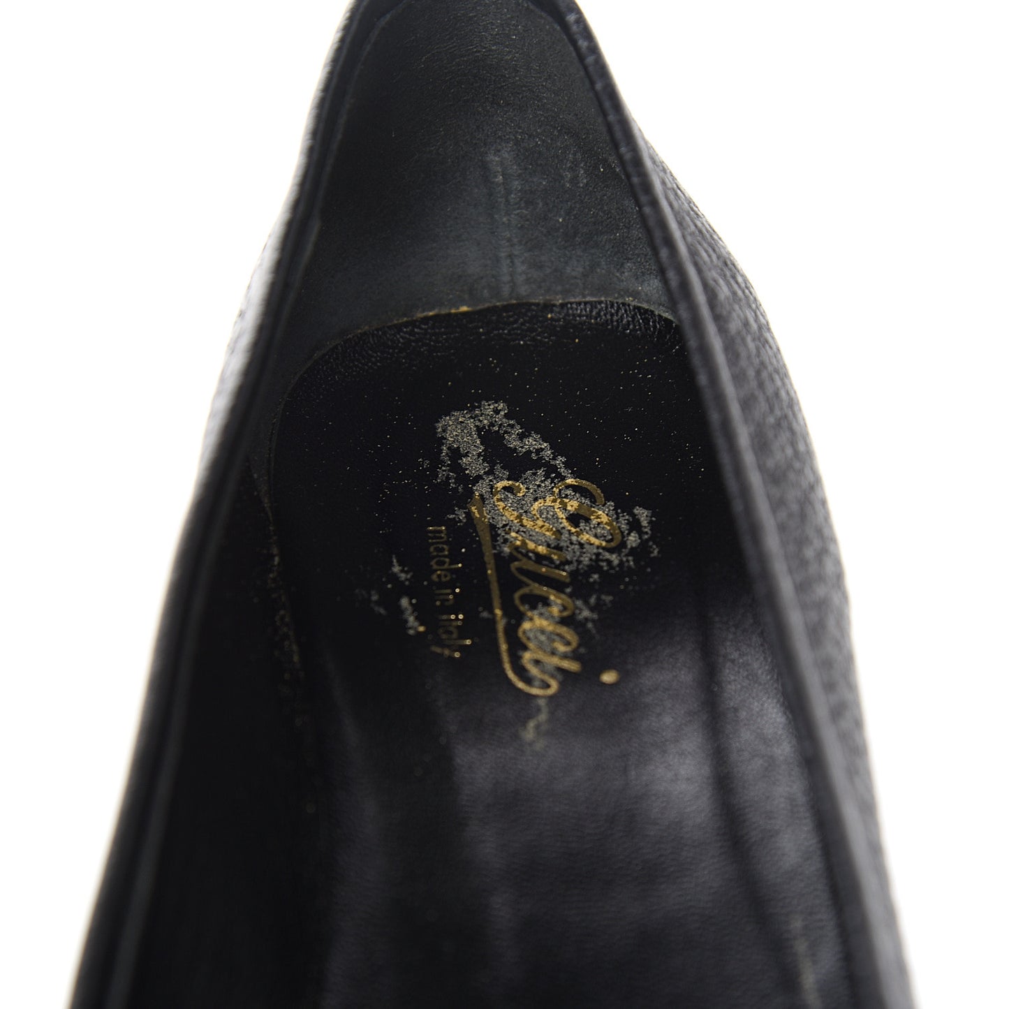 Calfskin Bamboo Flats 8 Black