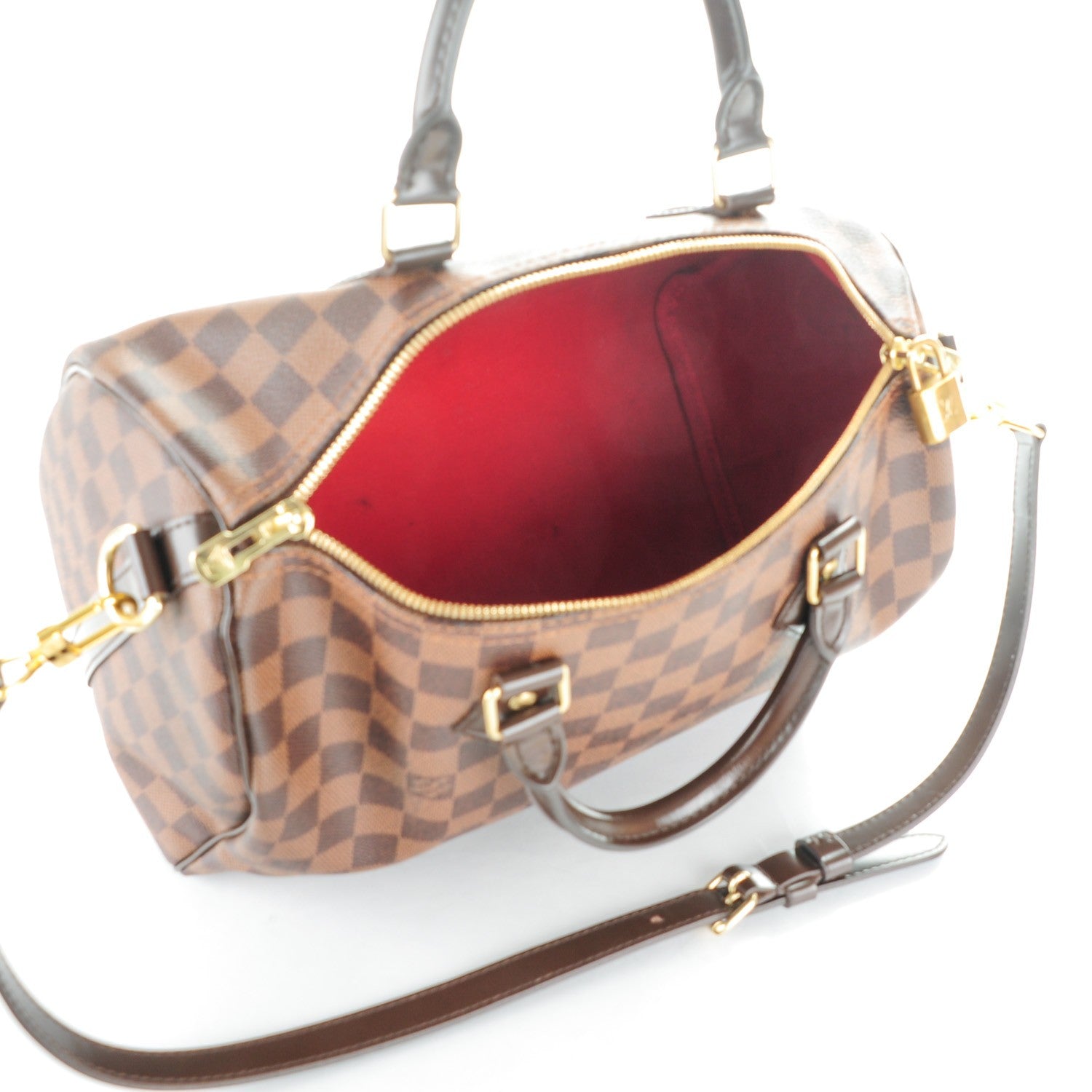 Louis Vuitton Damier Ebene Speedy Bandouliere 30 5 of 8