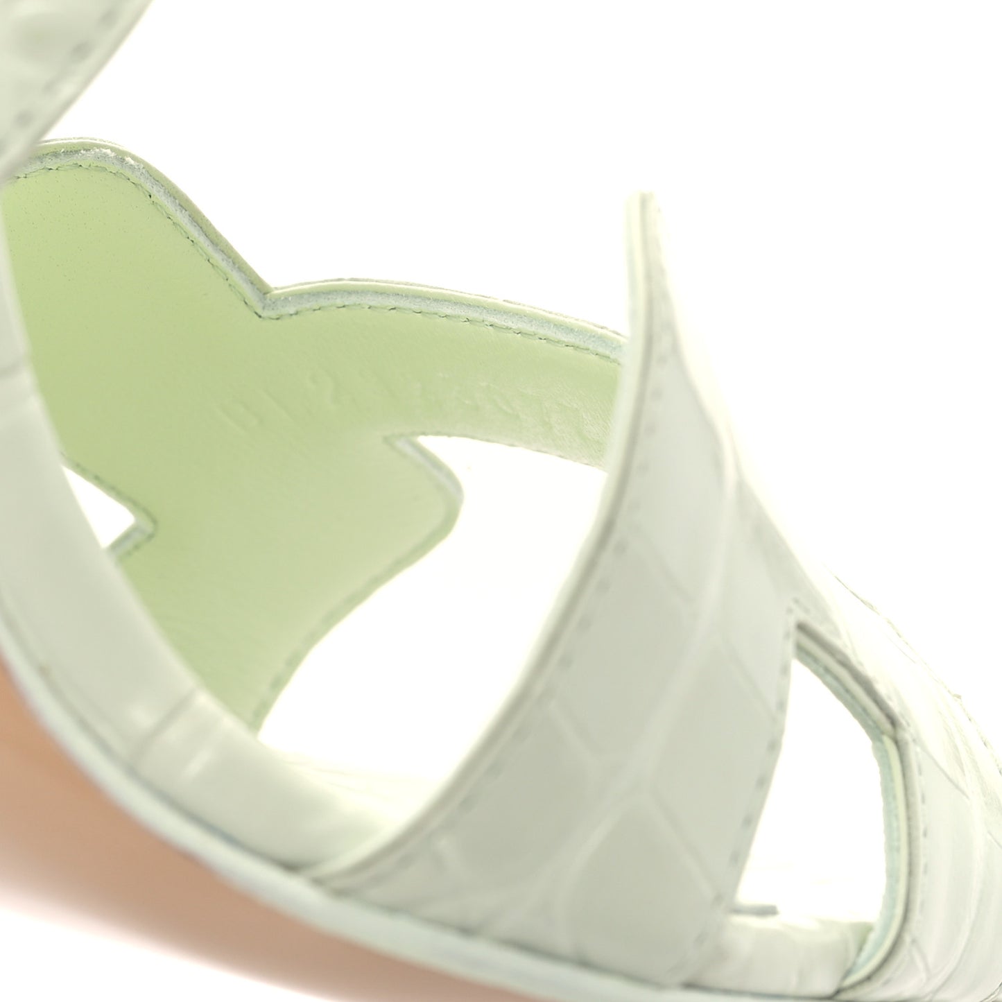 Alligator Ella 105 Sandals 37.5 Vert D'eau