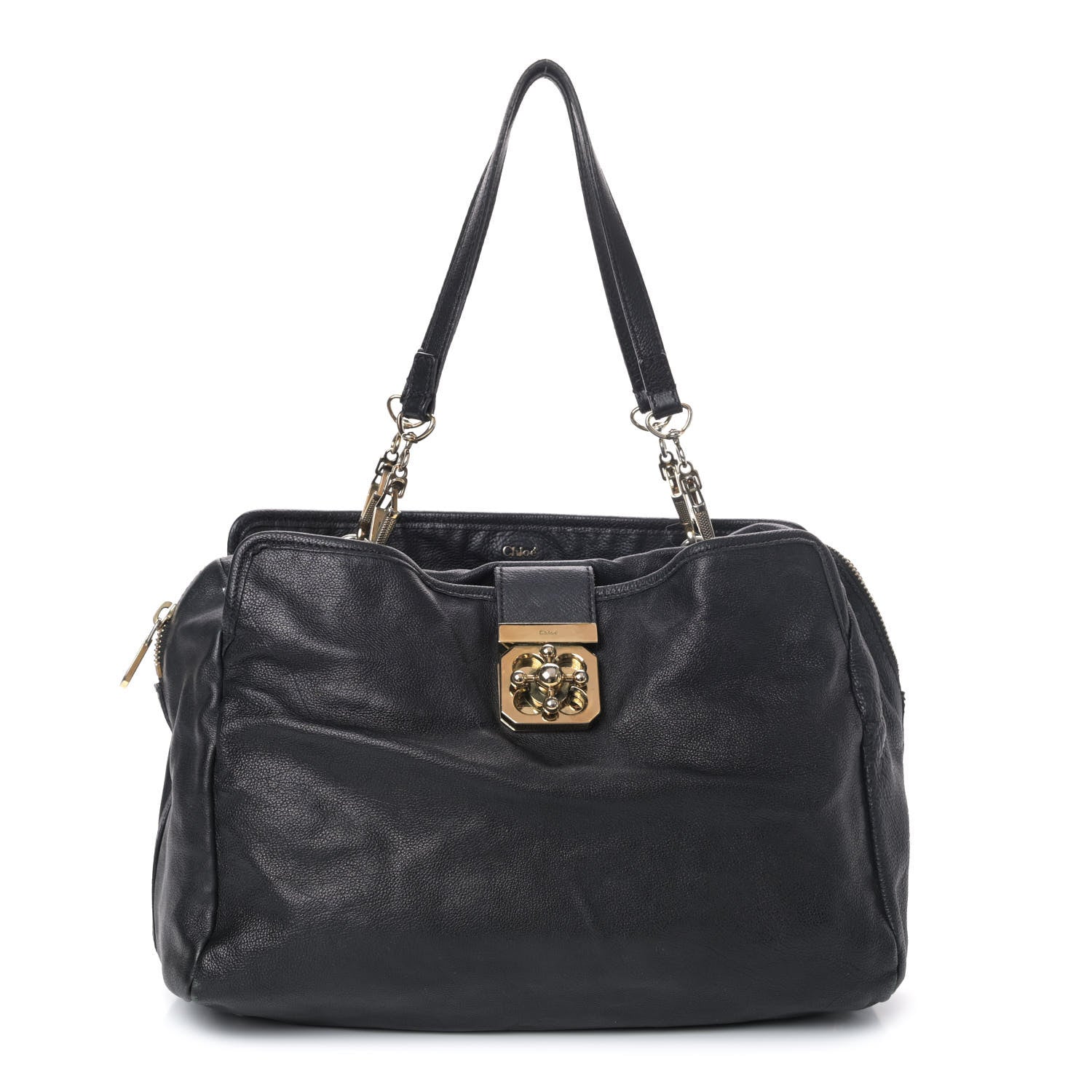 Chloe Calfskin Elsie Large Shoulder Bag Black 1 of 4