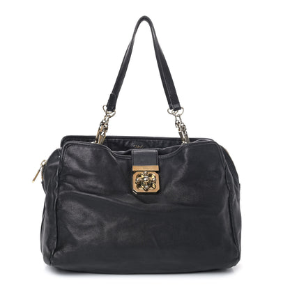 Chloe Calfskin Elsie Large Shoulder Bag Black 1 of 4