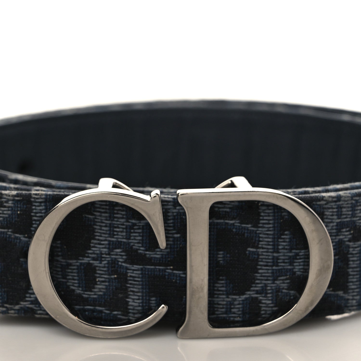 Christian Dior Oblique 35mm Belt 95 Blue Multi 2 of 5