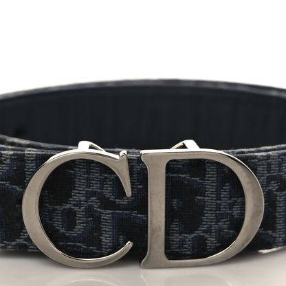 Christian Dior Oblique 35mm Belt 95 Blue Multi 2 of 5
