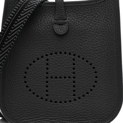 Hermes Taurillon Clemence Amazone Sangle Cavale Evelyne TPM Gris Misty 8 of 12