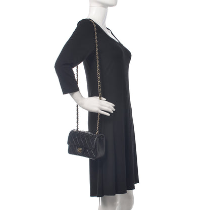 Chanel Lambskin Quilted Mini Rectangular Flap Black 2 of 12