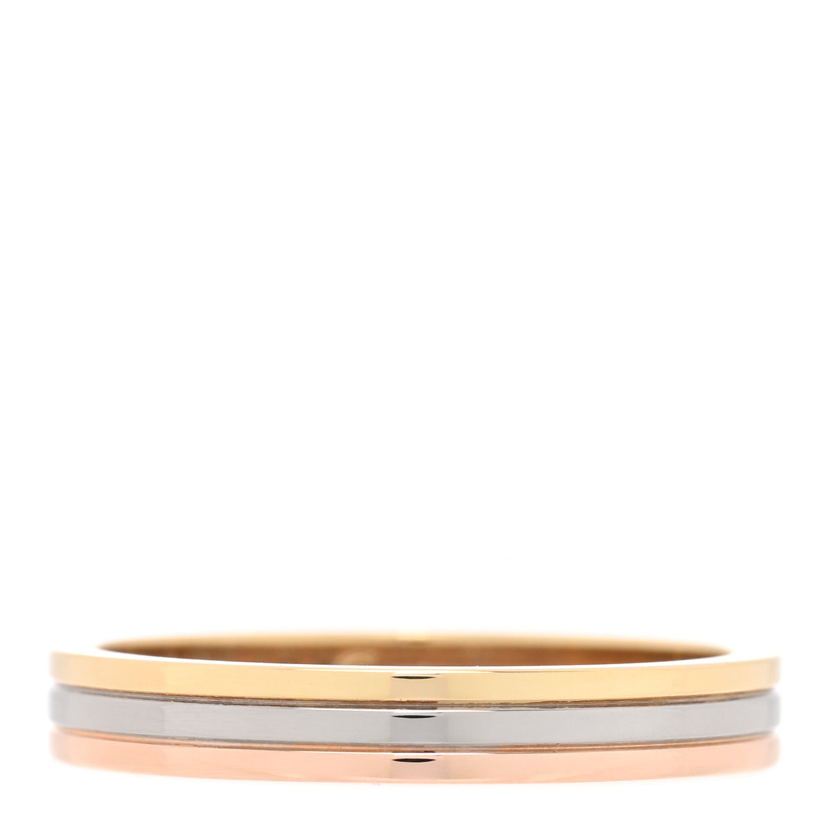 Cartier 18K Pink White Yellow Gold 3.5mm Vendome Louis Cartier Wedding Band Ring 61 9.5 1 of 4