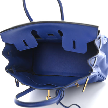Hermes Swift Birkin 25 Bleu Electrique 5 of 11