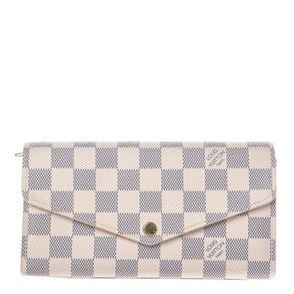 Louis Vuitton Damier Azur Sarah Wallet NM 1 of 8