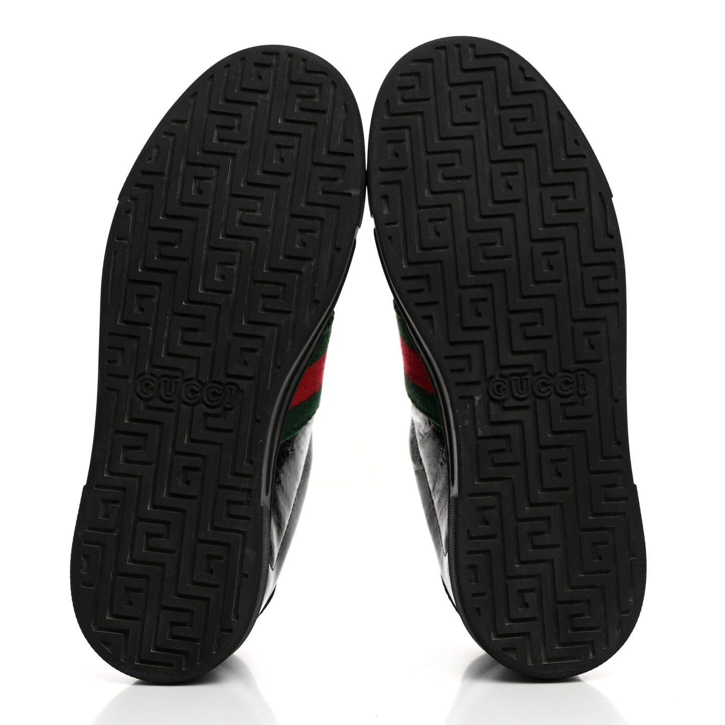 Crystal GG Monogram Web Womens New Ace Sneakers 36.5 Black