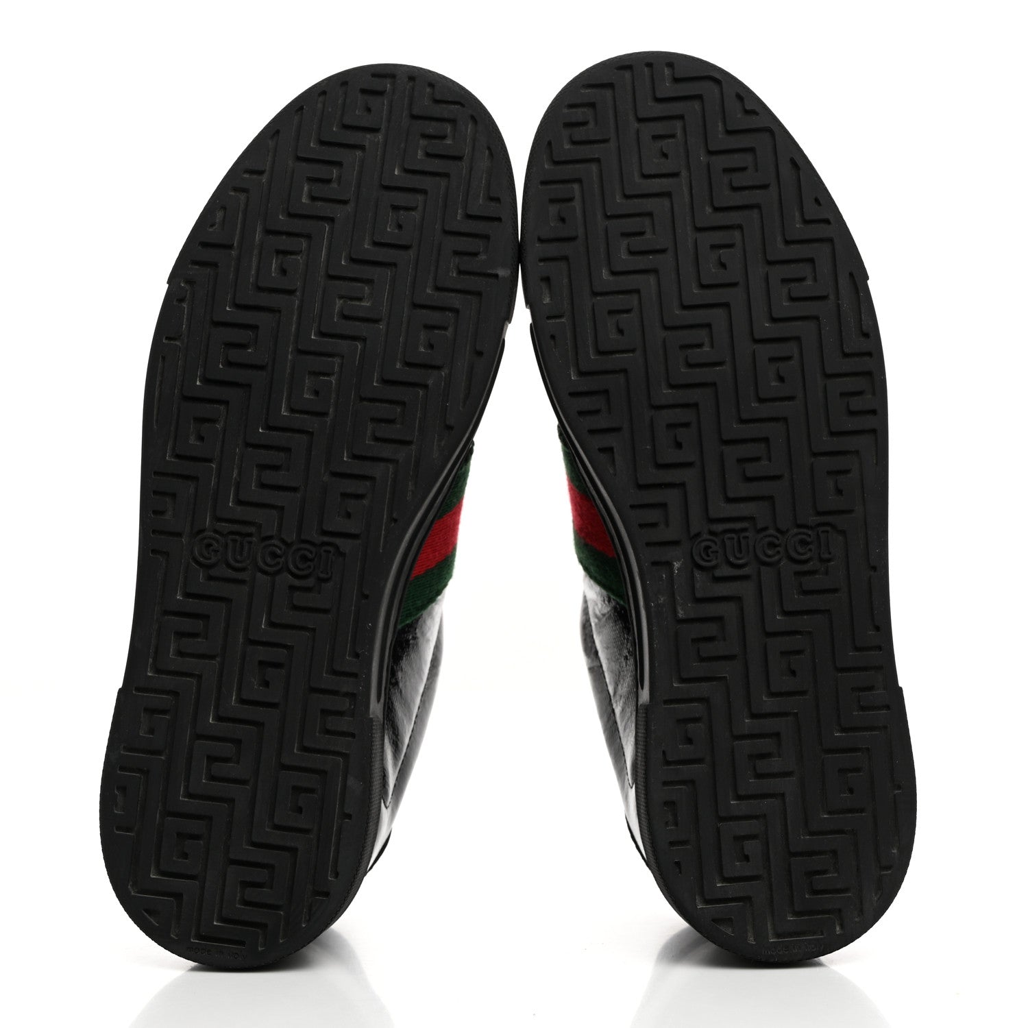 Gucci Crystal GG Monogram Web Womens New Ace Sneakers 36.5 Black 5 of 9