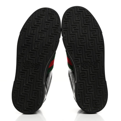 Gucci Crystal GG Monogram Web Womens New Ace Sneakers 36.5 Black 5 of 9