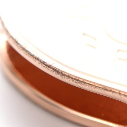 Hermes Rose Gold Plated Brass Mini Coeur Twilly Scarf Ring 3 of 5