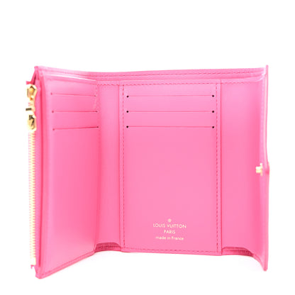 Louis Vuitton Calfskin Nanogram Embossed Victorine Wallet Rose 5 of 6