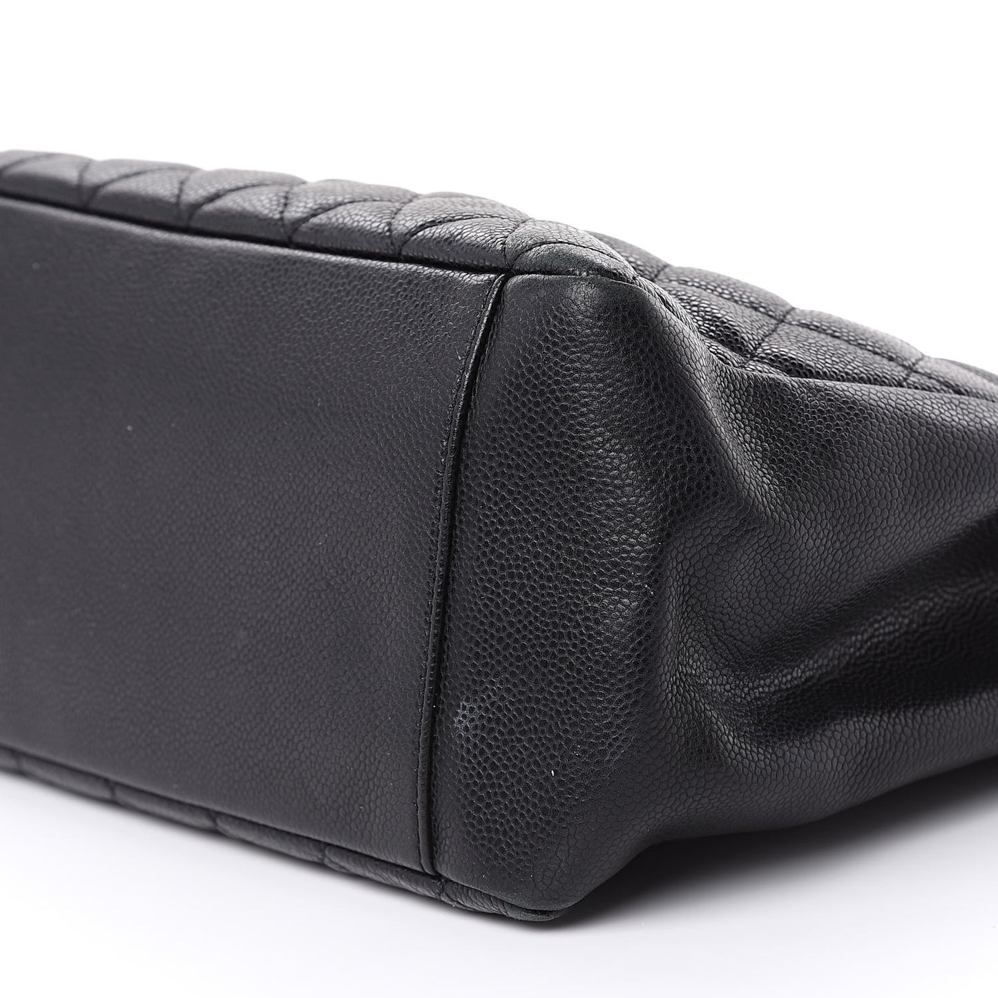 Caviar Quilted Grand Shopping Tote GST Black
