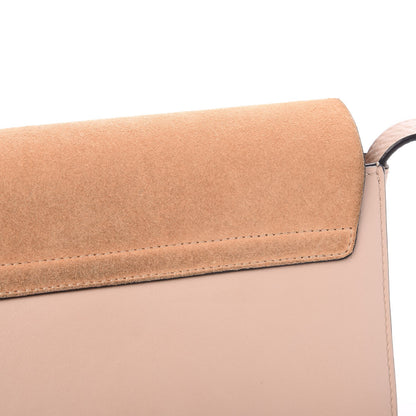 Chloe Suede Calfskin Small Faye Shoulder Bag Cement Pink 7 of 9
