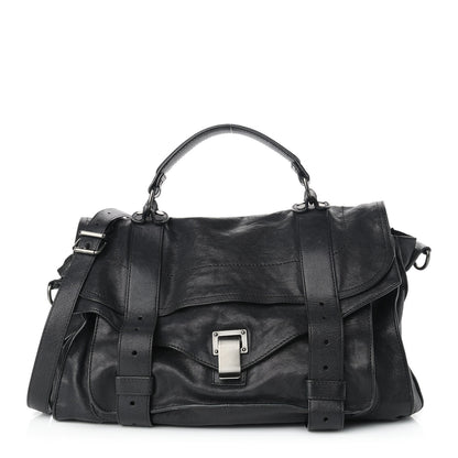 Proenza Schouler Lambskin PS1 Large Satchel Black 1 of 10