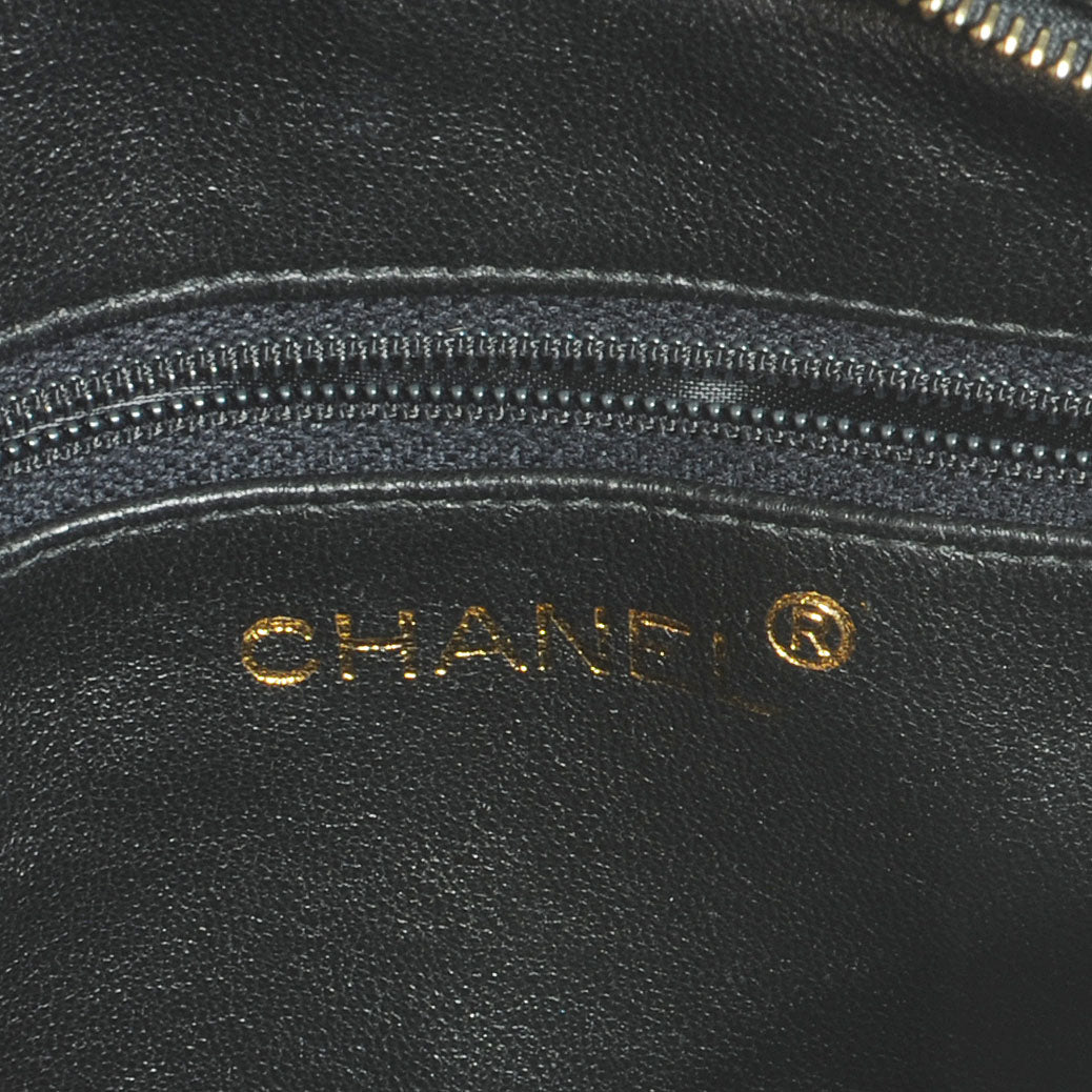 Chanel Lambskin Quilted Flap Shoulder Bag Black 7 of 9