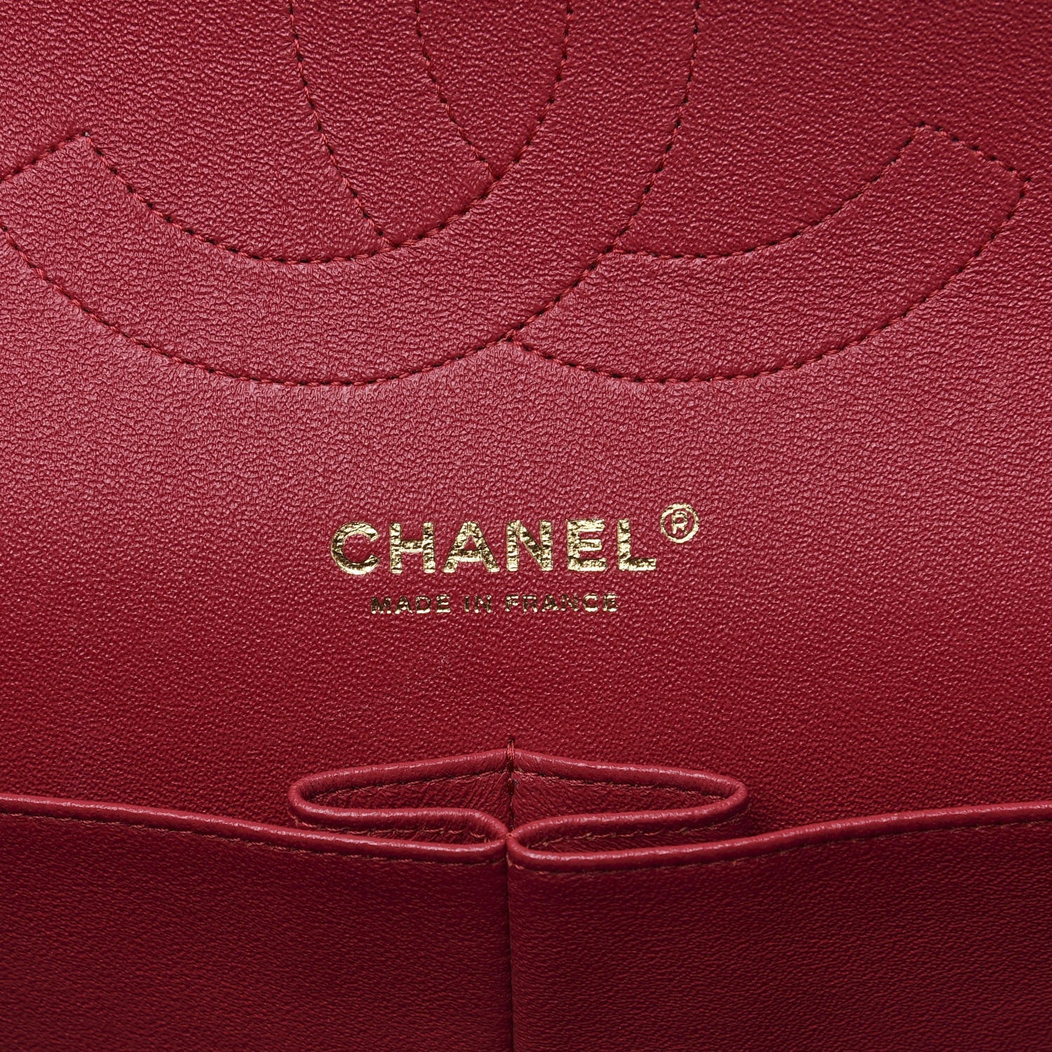 Chanel Lambskin Quilted Jumbo Double Flap Red 5 of 11