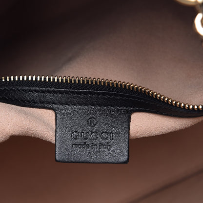 Gucci Apollo Calfskin GG Dadini Embroidered Chain Shoulder Tote Black 6 of 10
