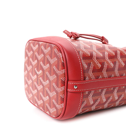 Goyard Goyardine Petit Flot Mini Bucket Bag Red 10 of 10