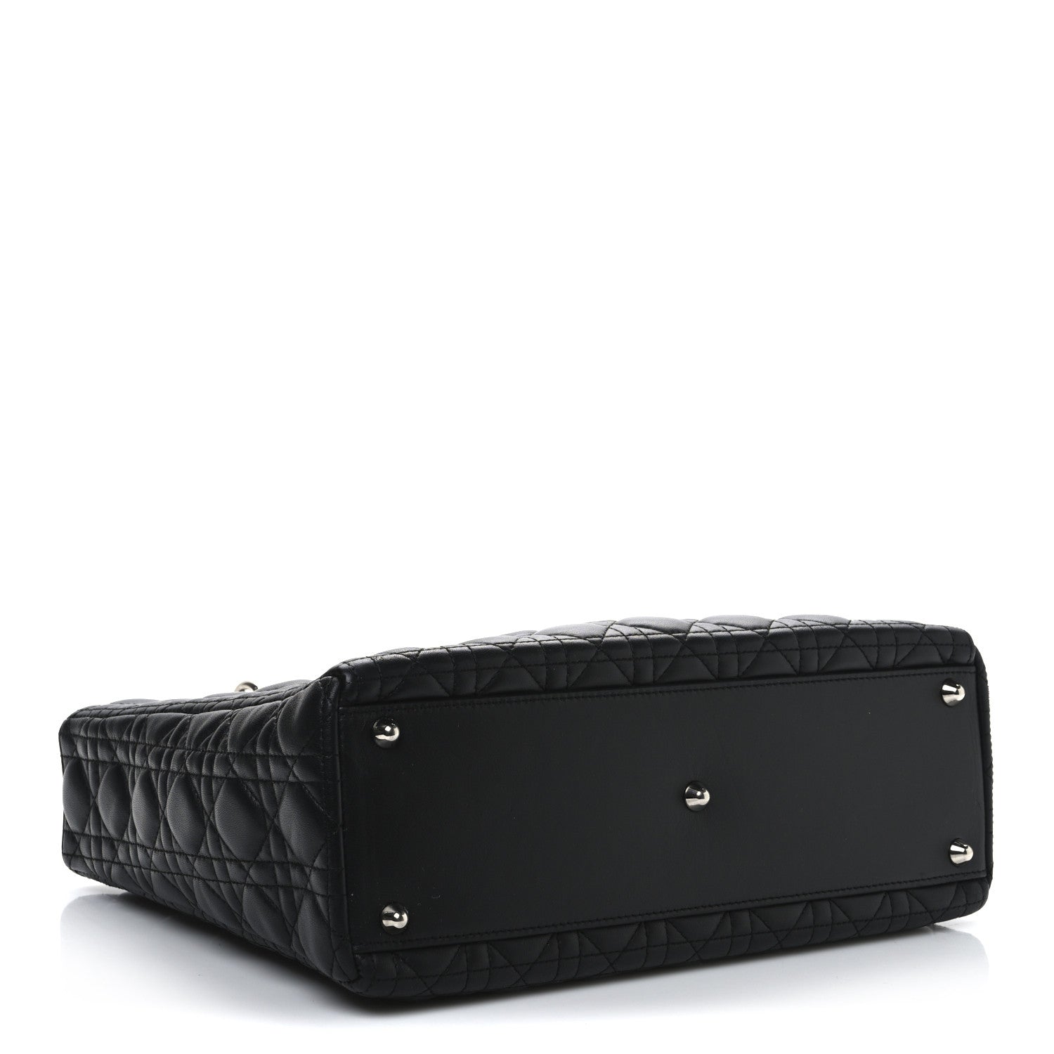 Christian Dior Lambskin Cannage Large Lady Dior Black 4 of 11