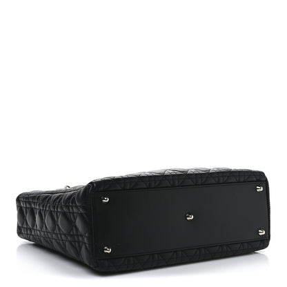 Christian Dior Lambskin Cannage Large Lady Dior Black 4 of 11