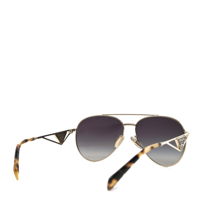 Prada Aviator Sunglasses SPR 73Z Gold Tortoise 4 of 7
