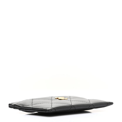 Chanel Lambskin Quilted Card Holder Black 4 of 9