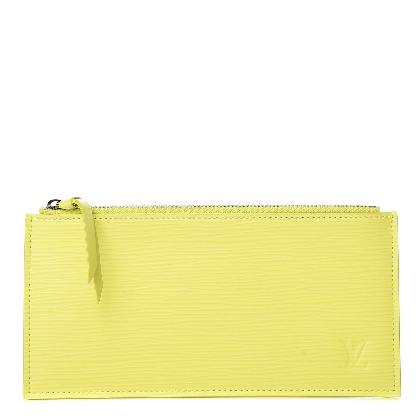 Epi Felicie Chain Wallet Zippered Insert Pistache
