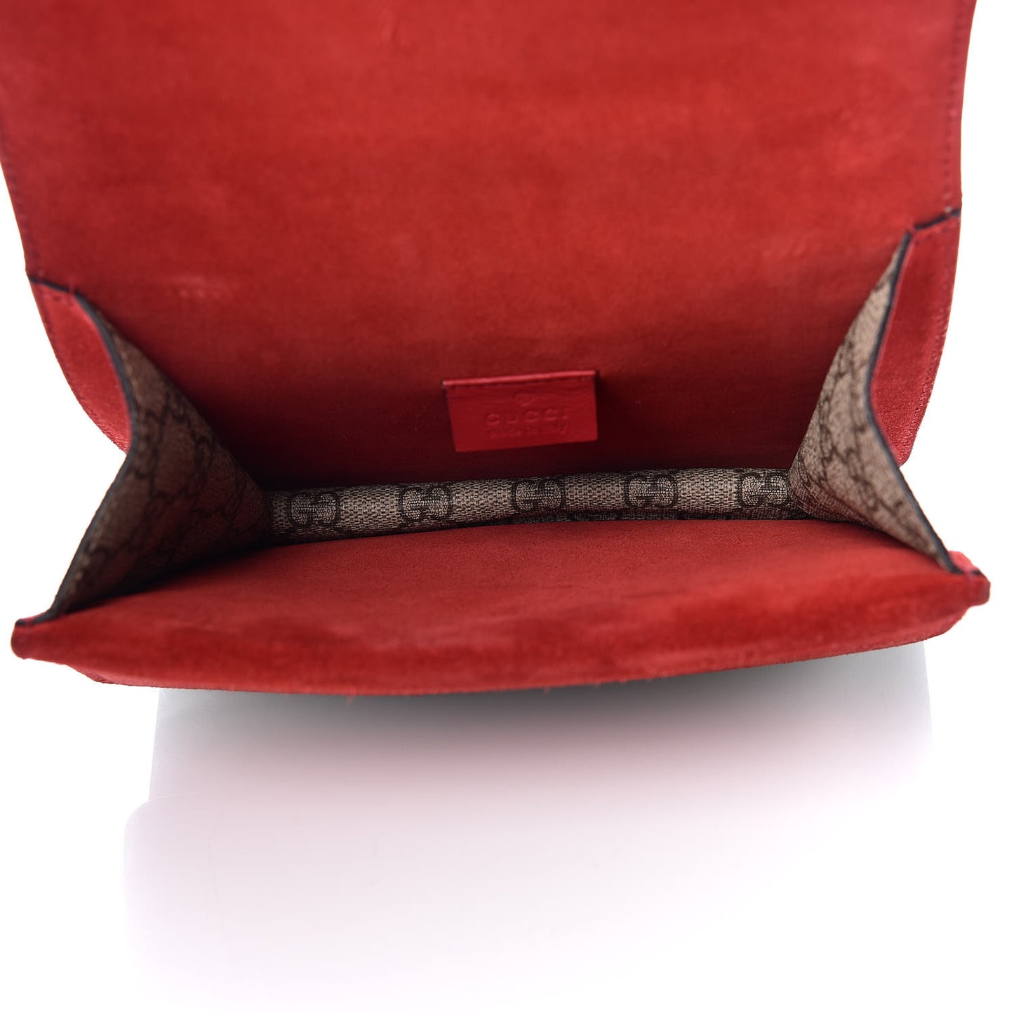 GG Supreme Monogram Mini Dionysus Shoulder Bag Hibiscus Red