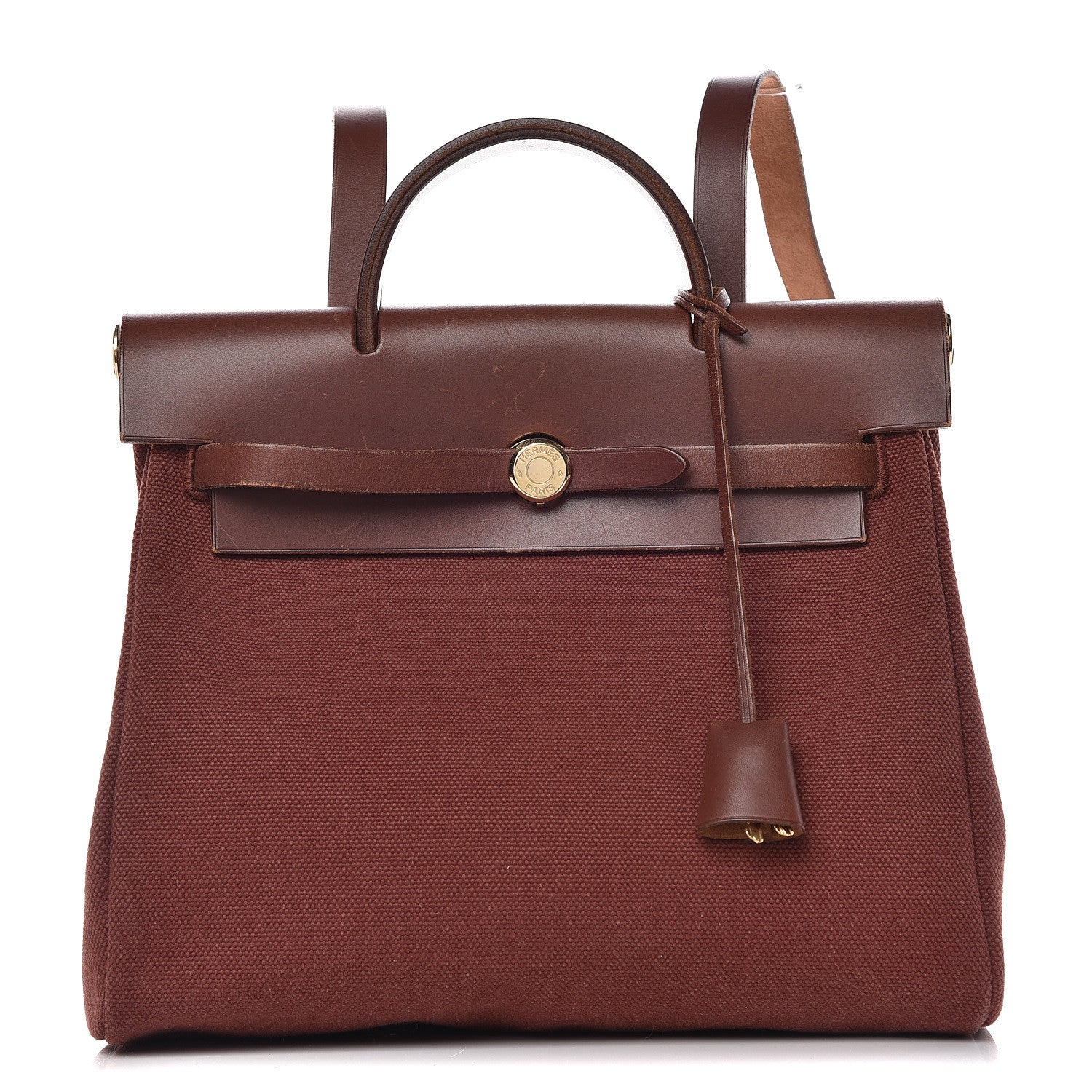 Hermes Toile Vache Hunter Herbag 30 PM Backpack Havane 1 of 17