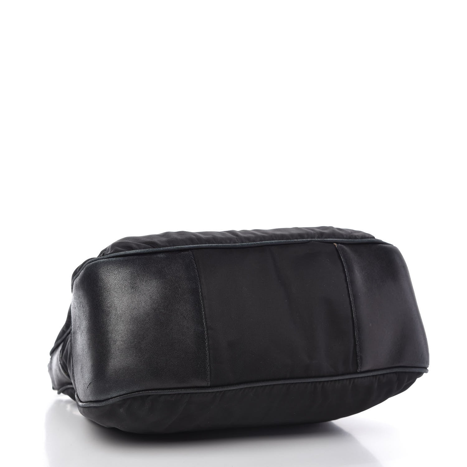 Prada Tessuto Nylon Vitello Shoulder Bag Black 4 of 15