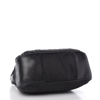 Prada Tessuto Nylon Vitello Shoulder Bag Black 4 of 15