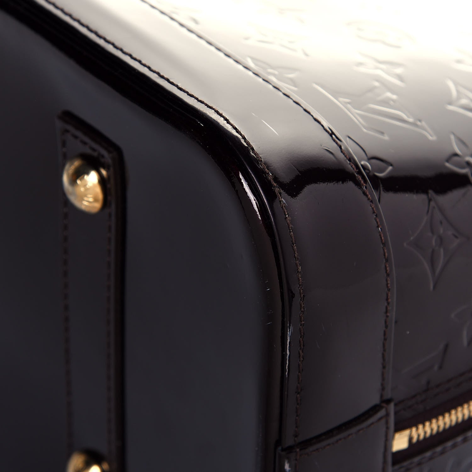 Louis Vuitton Vernis Alma GM Amarante 9 of 13