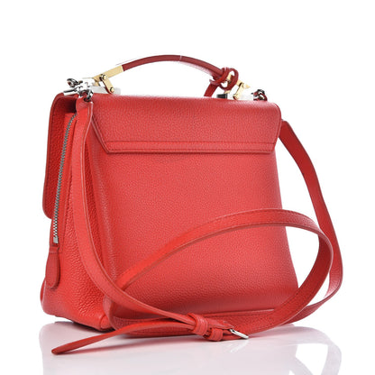 Balenciaga Grained Calfskin Le Dix Mini Soft Cartable Rouge Coquelicot 3 of 14