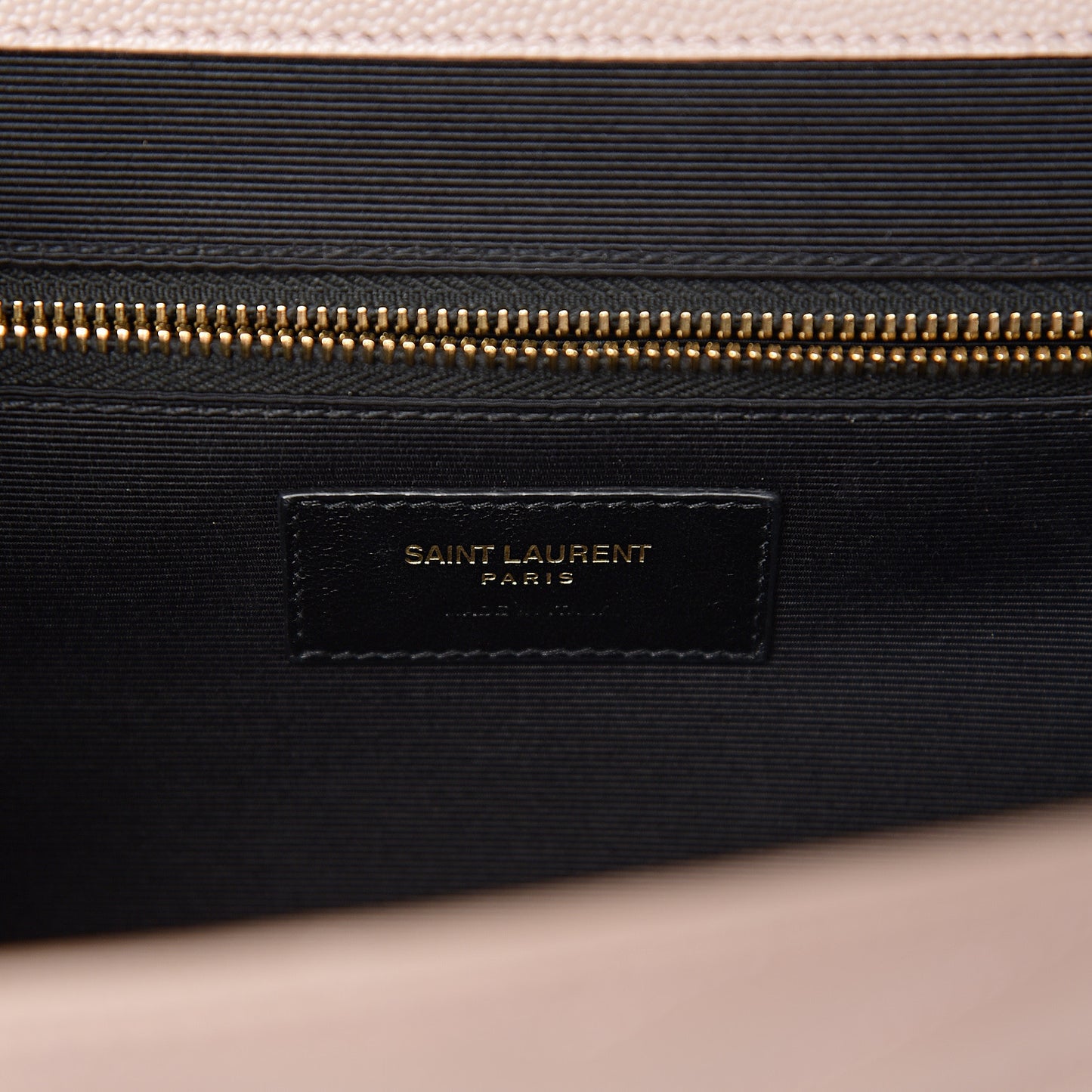 Grain De Poudre Matelasse Chevron Large Monogram Satchel Nude Powder