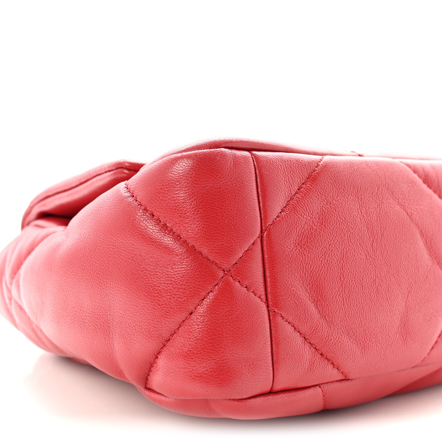 Chanel Lambskin Quilted Medium Chanel 19 Flap Red 8 of 9