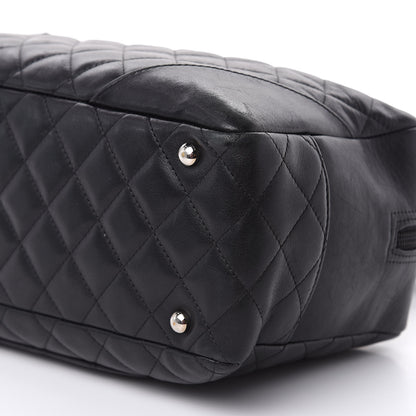Chanel Calfskin Quilted Large Cambon Bowler Black White 9 of 16