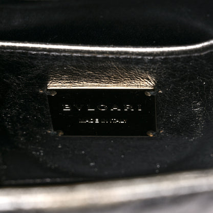 Bulgari Metallic Calfskin Quilted Serpenti Forever Shoulder Bag Silver 7 of 15