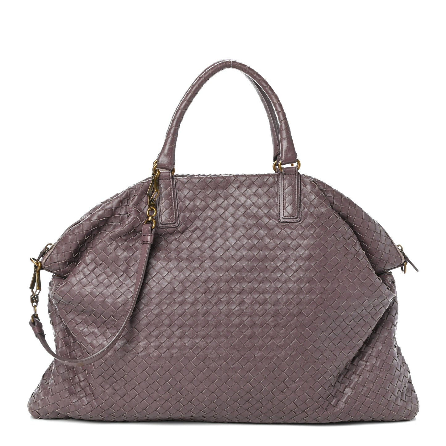 Nappa Intrecciato Maxi Convertible Tote Violet