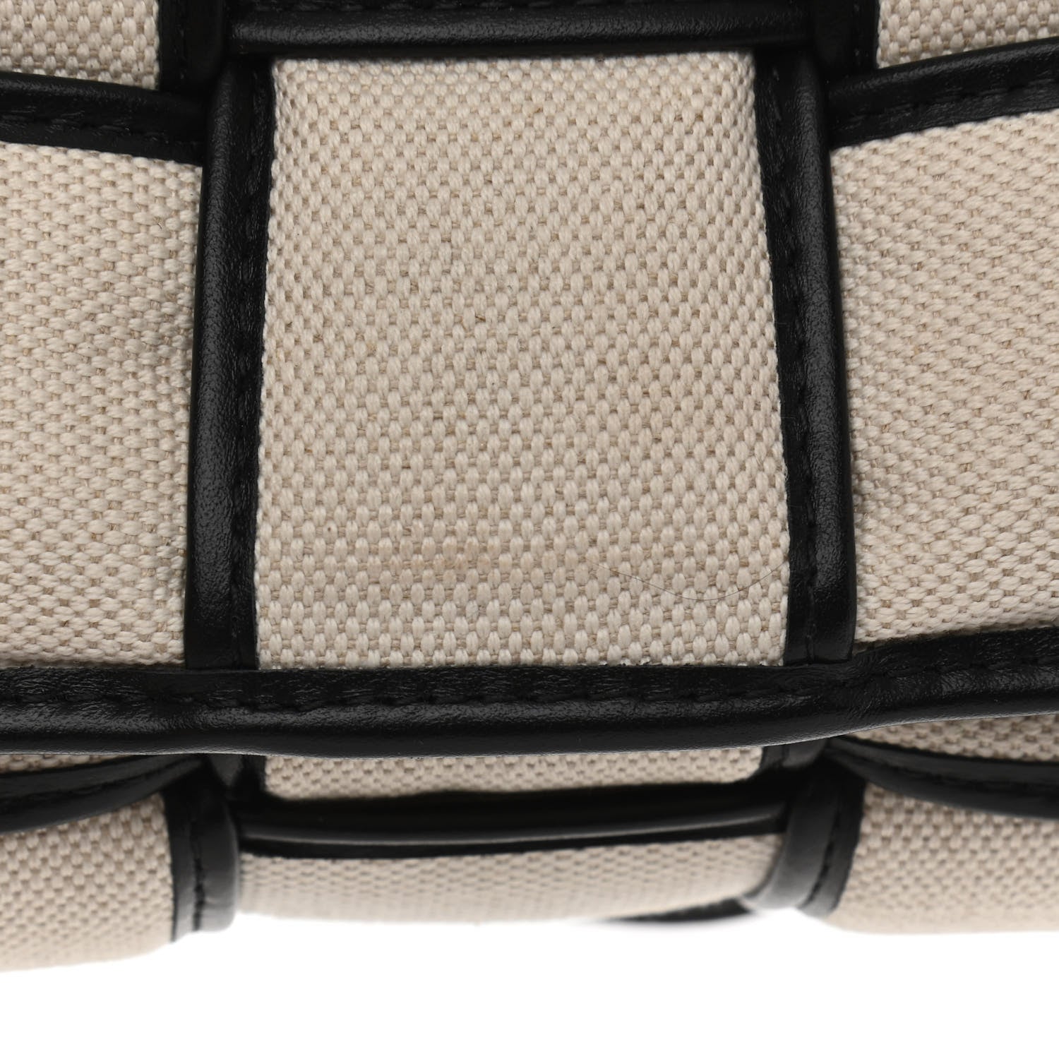Bottega Veneta Denim Maxi Intrecciato Padded Cassette Crossbody Bag Natural Black 10 of 13